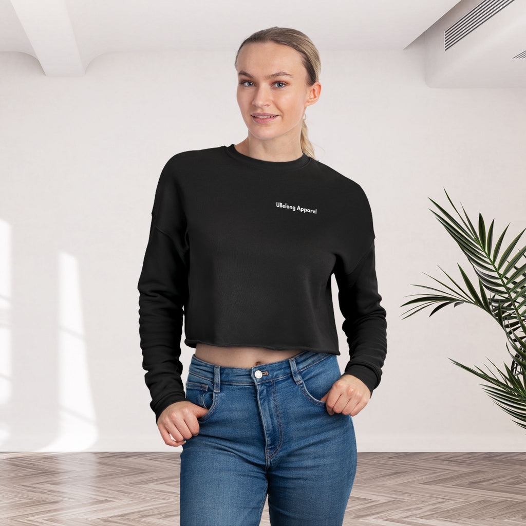 Positive Affirmation + Mental Health Awareness Cropped Crewneck Sweatshirt